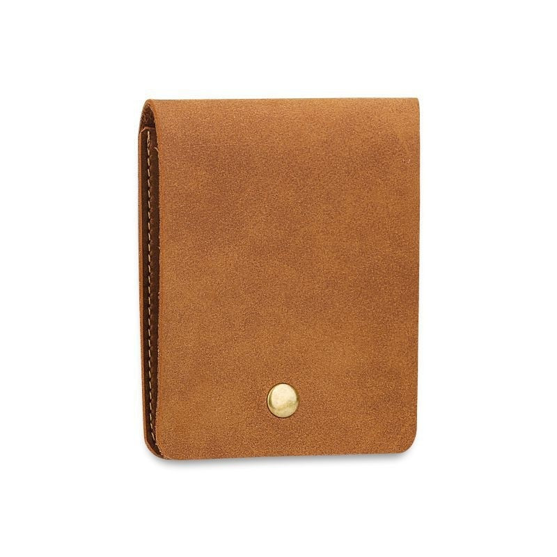 PU Leather Matte Vintage Bi-Fold Compact And Portable Bag