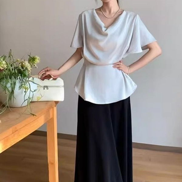 Unique And Beautiful Off-shoulder Short-sleeve Summer Top