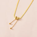 Stainless Steel Real Gold Plated Frosted Butterfly Pendant