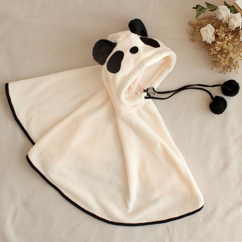 Panda Cape panda hood with pocket Cape