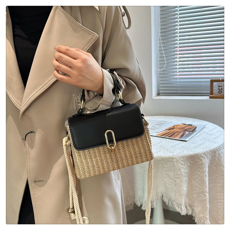 Handbag Western Style One-shoulder Versatile Woven Bag