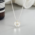 Silver-Plated Necklace From The Color-Separation Floral Collection For Women
