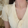 Horizontal Alloy Bird Pendant Necklace Womens Short Clavicle Chain