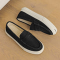 Breathable Suede Low-top Classic Chunky-soled Loafers