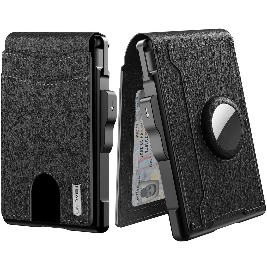 Mens Metal Card Case & Card Holder High-Capacity Anti-Skimming Wallet