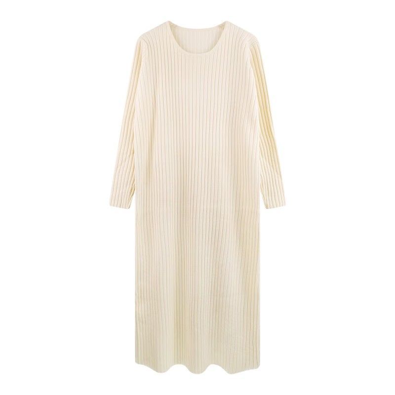 Springautumn Relaxed-style Long-sleeve Dress For Women