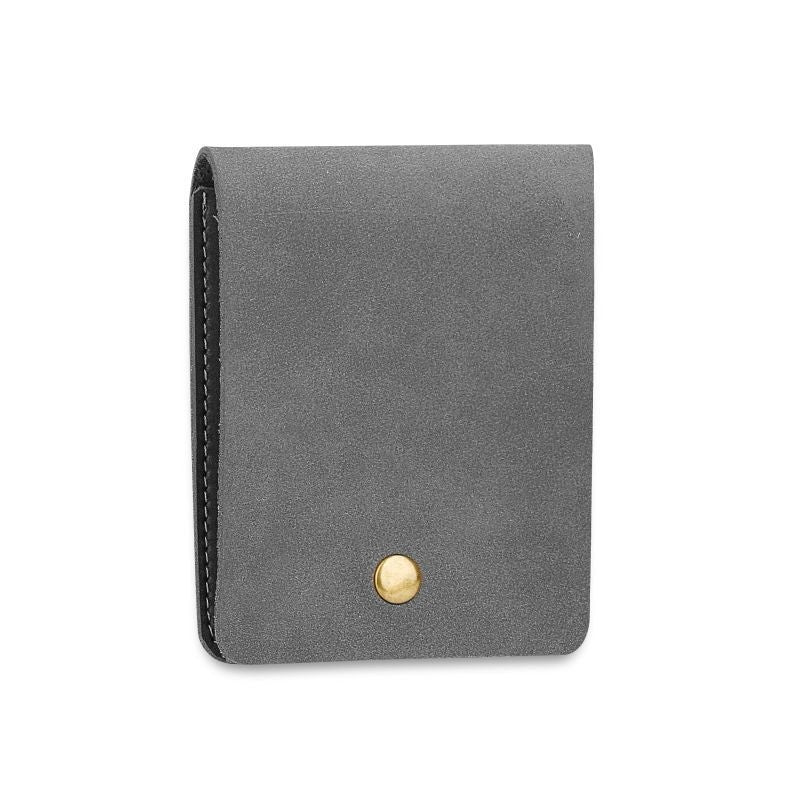 PU Leather Matte Vintage Bi-Fold Compact And Portable Bag