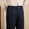 Washed Vintage Commuter Cotton-blend Mid-rise Straight-leg Jeans