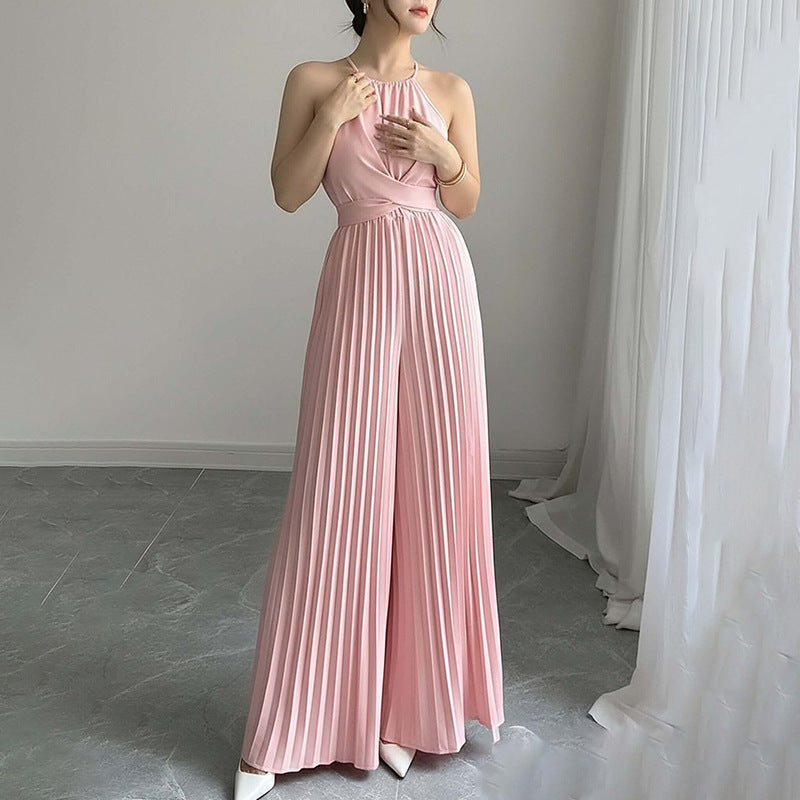 Elegant Solid Color Jumpsuit For Women