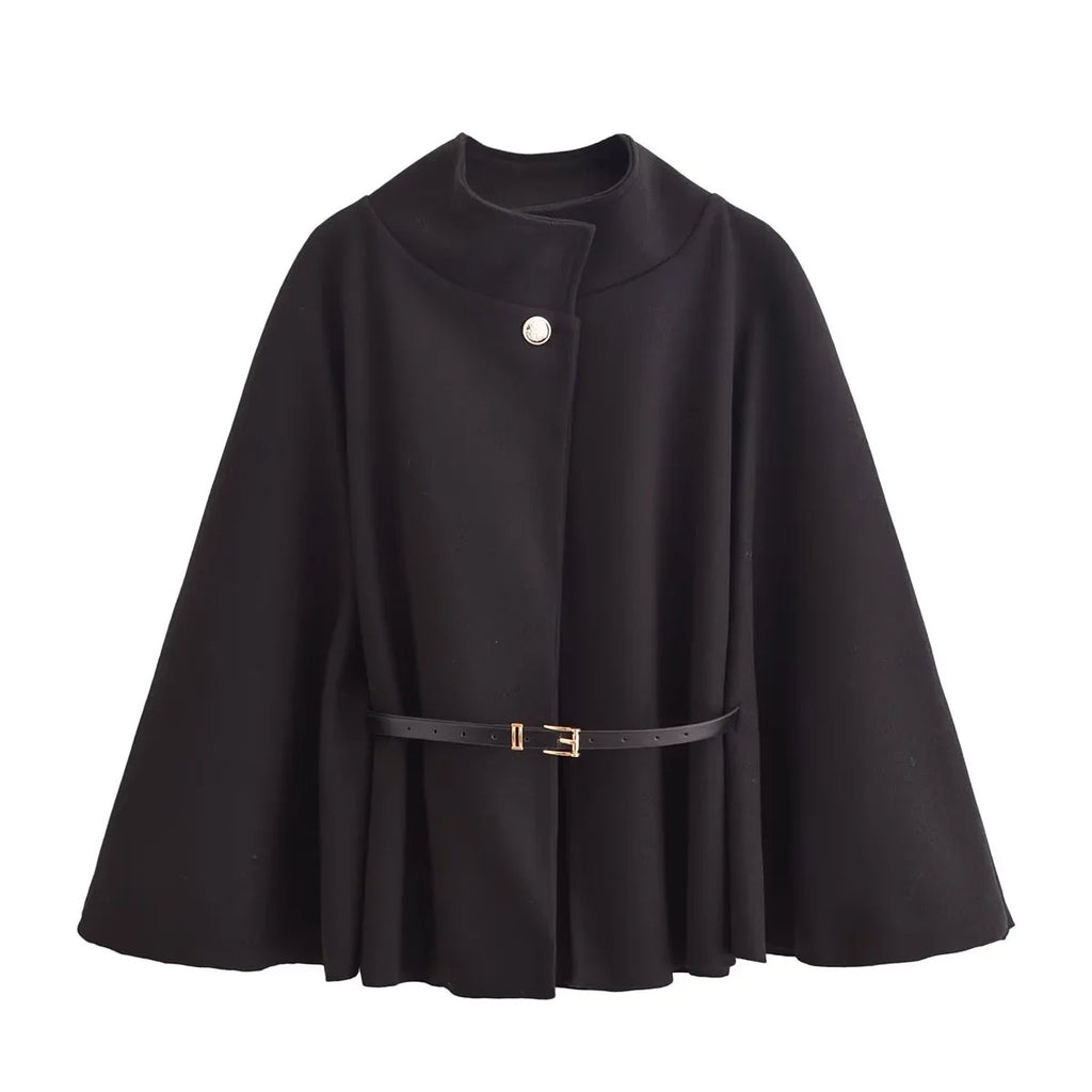 Spring Woolen Short Overcoat For Women