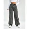 Womens Stylish Loose-fit Slimming American-style Washed Denim Jeans