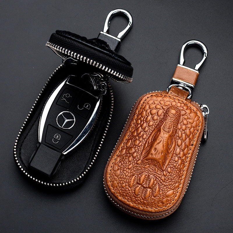 Cowhide Car Key Case Men And Women Genuine Leather Car Key Cover